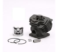 VRTYVEYBB Kit de pistón cilíndrico para motosierra SL MS382 de 52 mm, montaje completo con anillo de pistón, construcción de aluminio para troncos y uso resistente