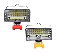 VRTYVEYBB Luz de trabajo LED de 7 pulgadas con asa, brillo ajustable y diseño giratorio, para obras de construcción, uso en exteriores y mantenimiento de vehículos