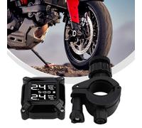 VRTYVEYBB M7 Sistema de monitoreo de presión de neumáticos con pantalla colorida TPMS inalámbrico para motocicleta, carga solar, sensor de alarma de temperatura de neumáticos M6