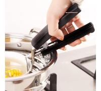 VRTYVEYBB Pinzas de acero inoxidable con mango resistente al calor, 110 g, para utensilios de cocina, ollas y platos