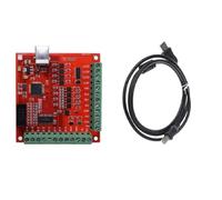 VRTYVEYBB Placa controladora USB CNC de 100 KHz para placa de ruptura, controlador de movimiento de 4 ejes con sonda de herramientas, interruptor de límite y salidas de relé