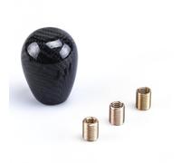 VRTYVEYBB Pomo de cambio corto de fibra de carbono con patrón de huevo de pato, ajuste para palanca de cambios de