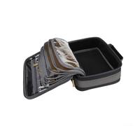 VRTYVEYBB Portaequipajes de pesca impermeable, tela Oxford resistente con cómoda correa de hombro para transportar equipos, Black