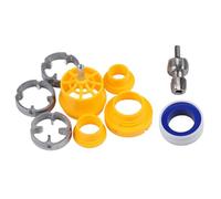 VRTYVEYBB PPR - Grifo de tubo de agua para tubos de plástico PVC, roscas internas de 4 y 6 puntos, juegos de roscas de 1/2 y 3/4 pulgadas