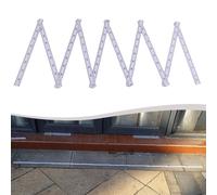 VRTYVEYBB Regla plegable de 2 piezas con una longitud de 2 m para carpinteros, plegable en 10 secciones, plástico ABS