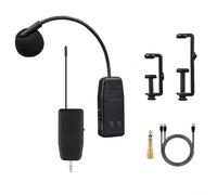 VRTYVEYBB Sistema de micrófono inalámbrico compacto 2 4G para instrumentos de cuerda, incluye transmisor, receptor, clips, adaptador USB (1 a 1)