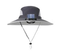 VRTYVEYBB Sombrero de sol con potente ventilador integrado cargado solar sombrero de bloqueo solar