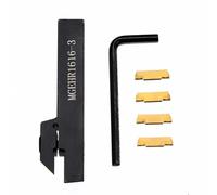 VRTYVEYBB Soporte para herramientas de torneado MGEHR1616 3 portaherramientas + 4 piezas MGMN300 para una tolerancia ajustada y un rendimiento inigualable