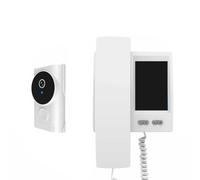 VRTYVEYBB Timbre inalámbrico para puerta con monitor, intercomunicador bidireccional infrarrojo para visión nocturna, pantalla IPS de 3.5 pulgadas