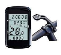 VRTYVEYBB Velocímetro y cuentakilómetros LCD de 6,1 cm para bicicleta, inalámbrico, con base de soporte extendido, cronómetro, accesorio de ciclismo