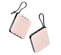 VRURC Banco de energía portátil con Cables Integrados, 20000 mAh, 22,5 W, Carga rápida, USB C, batería de Cargador de teléfono y Pantalla LED, para iPhone 15, 14, Samsung Galaxy S23, S22, Google, LG,