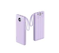 VRURC Cargador Portátil Power Bank, Batería de 10000mAh Esenciales de Viaje, 5 Salidas 2 Entradas Banco de Carga Delgado con Cables Cordones Alambres Incorporados Compatibles con iPhone, Samsung