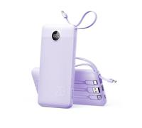 VRURC Power Bank, Powerbank 20000mAh con Cable USB-C, Carga rápida 22,5 W | Cargador portátil con pantalla LED, batería externa, carga rápida, compatible con iPhone Huawei Samsung smartphones