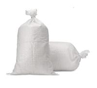 VRYSAC - Saco rafia 45x75 cm, blanco, escombros, cereales, frutos secos, manualidades, etc. (100)