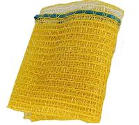 Vrysac - x200 Bolsas de Malla para 5 Kg de Fruta o Frutos Secos-Sacos Malla Raschel para Naranjas, Cebollas, Patatas, Limones o Nueces-Cinta en boca-Color Amarillo