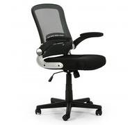 VS Venta-Stock Cosmos Silla de Oficina Reclinable con Brazos Abatibles Negra