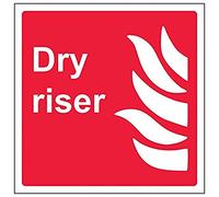 VSafety 13017AM-R'Dry Riser' - Señal cuadrada (150 x 150 mm, 3 unidades)