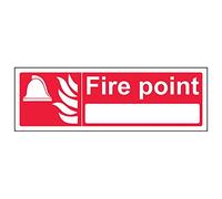 VSafety 13029AX-S'Fire Point With Blank' - Señal (300 x 100 mm, 3 unidades)