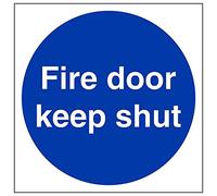 VSafety 18001AM-S'Fire Door Keep Shut' - Señal cuadrada (150 x 150 mm, 3 unidades)