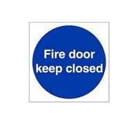 VSafety 18017AM-S'Fire Door Keep Closed' Señal cuadrada, 150 mm x 150 mm (paquete de 3)
