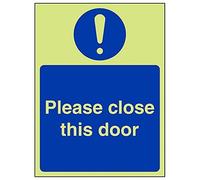 VSafety 18043AN-G'Please Close This Door' - Señal de retrato (150 x 200 mm, 3 unidades)