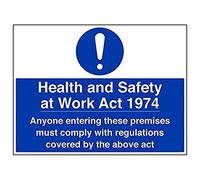 VSafety 41100BR-R'Health and Safety At Work Act 1974' - Señal (600 x 450 mm, 3 unidades)