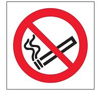 VSafety 51020AE-S'No Smoking Logo - Letrero cuadrado (80 x 80 mm, 3 unidades)