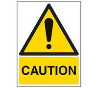 VSafety 62002BC-R - Letrero de precaución, 300 mm x 400 mm (paquete de 3)