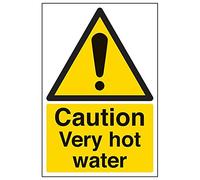 VSafety 62007AU-S'Caution Very Hot Water' Señal vertical, 200 mm x 300 mm (paquete de 3)
