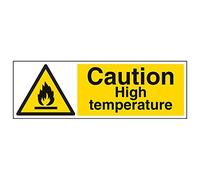 VSafety 62015BJ-R'Caution High Temperature - Letrero (450 mm x 150 mm, 3 unidades)