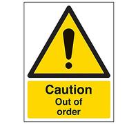 VSafety 65011AN-S'Precaution Out Of Order' - Señal (150 mm x 200 mm, 3 unidades)