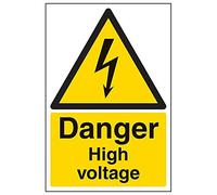 VSafety 68003AU-S'Danger High Voltage' Señal Retrato, 200 mm x 300 mm (Pack de 3)