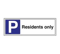 VSafety 74032BJ-S'Residents Only' - Señal (3 unidades, 450 x 150 mm)