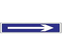 vsafety 78012 ax-s General garaje señal, flecha derecha, autoadhesivo, paisaje, 300 mm x 100 mm, color azul