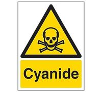 VSafety "Cianuro" cartel, retrato, (paquete de 3), 150mm x 200mm, 3