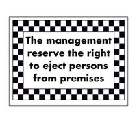 VSafety DP040AR-S Señal de la Reserva de gestión del Derecho a expulsión, DP040AR-R