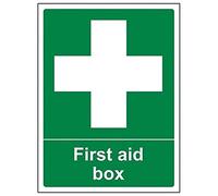 VSafety First Aid Box - Letrero (150 mm x 200 mm)