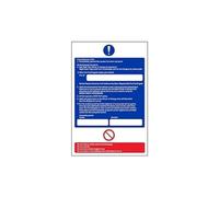 VSafety - Señal de enfermería con texto en inglés "Nursing First Action - Day/Night Staff", 3 unidades, 200mm x 300mm, 3