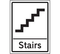 VSafety - Señal de escaleras (150 x 200 mm, autoadhesiva), diseño de escaleras