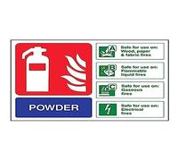 VSafety - Señal para extintor de incendios (200 mm x 150 mm, vinilo autoadhesivo)