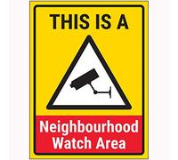 VSafety This Is A Neighbourhood Watch Area Sign - 200 x 300 mm - Vinilo autoadhesivo