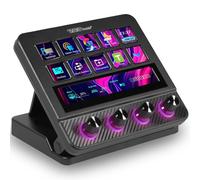 VSDINSIDE Cubierta de controlador de transmisión, teclado macro todo en uno para transmisión de juegos, teclas de acceso directo personalizables, almohadilla de sonido para PC, Mac