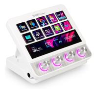 VSDINSIDE Cubierta de controlador de transmisión, teclado macro todo en uno para transmisión de juegos, teclas de acceso directo personalizables, almohadilla de sonido para PC, Mac