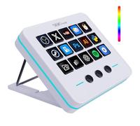 VSDINSIDE Teclado macro, teclado de acceso directo para transmisión de juegos de mazo y juegos de cubierta, 18 teclas programables, almohadilla visual personalizable de IA para teclado USB OBS