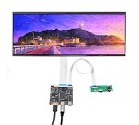 VSDISPLAY 12,3 Pulgadas 2400 x 900 2K Pantalla de Barra Ancha LCD IPS y Placa controladora USB C, para Monitor de marquesina para Juegos/Pantalla Secundaria