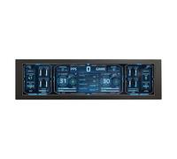 VSDISPLAY Carcasa para PC de 9.16 pulgadas con editor de temas, pantalla IPS de barra estirada de 1920 x 462 pulgadas para monitorear la temperatura de la computadora, datos de GPU, color negro