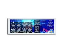 VSDISPLAY Mini monitor IPS de 7.84 pulgadas, 1280 x 400, pantalla LCD de barra estirada con funda blanca como PC/computadora/laptop, velocidad de temperatura, CPU GPU, monitoreo de pantalla secundaria