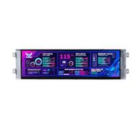 VSDISPLAY Monitor de pantalla LCD de barra 2K de 12.7 pulgadas, 2880 x 864 IPS DIY para D41, carcasa de PC, construcción, CPU/GPU, monitoreo secundario, con entrada USB-C DP