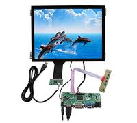 VSDISPLAY Monitor de Pantalla táctil IPS de 10.4 Pulgadas 1024 x 768 con VGA DVI Audio LVDs Placa controladora, para Videojuegos Retro