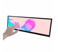 VSDISPLAY - Monitor de visualización táctil Android 11 de 14.5 pulgadas de 2560 x 720 con barra estirada para visualización LCD compatible con autocopia USB, reproducción automática de video, imagen